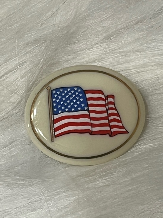 Lenox Jewelry - Lenox Vintage American Flag Brooch
